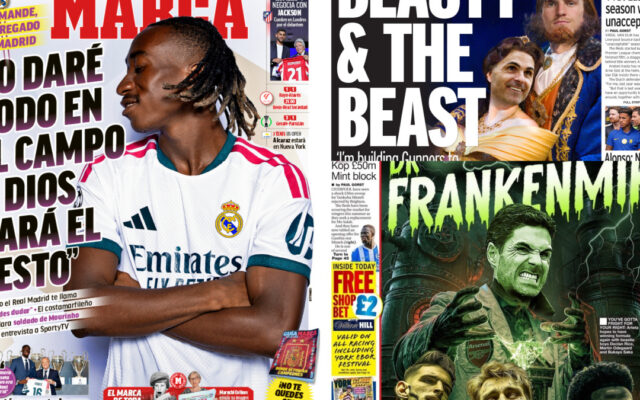 Las portadas en Inglaterra con Arteta son para verlas…