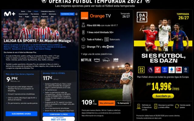 Los operadores encarecen hasta un 5% el precio del fútbol en televisión ante el arranque de LaLiga