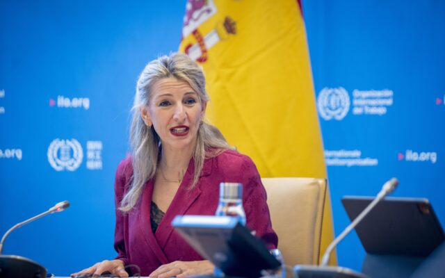 El programa de Yolanda Díaz para liderar la OIT defiende una carta de derechos laborales mínimos para todos los países