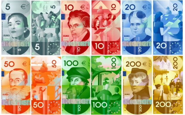 El secreto escondido en el diseño G, la propuesta española para los nuevos billetes de euro