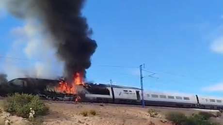 VIDEO: Incendio en vagón paraliza la conexión de trenes de alta velocidad en España