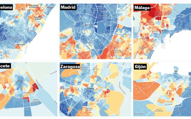 ¿Cómo de ricos son tus vecinos? El mapa de la renta de los españoles, calle a calle